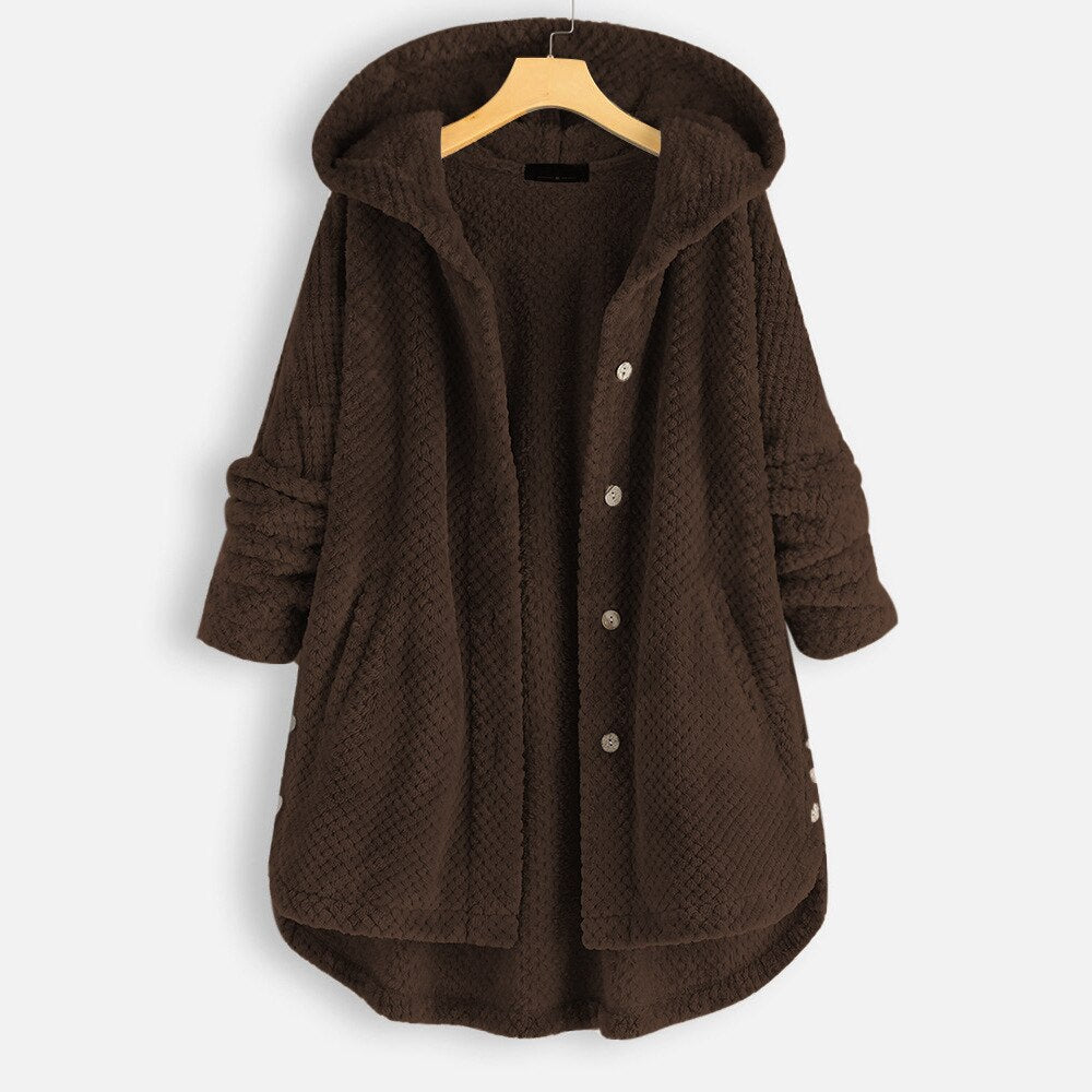 Women's Oversized Hooded Plus Size Jacket — View 4