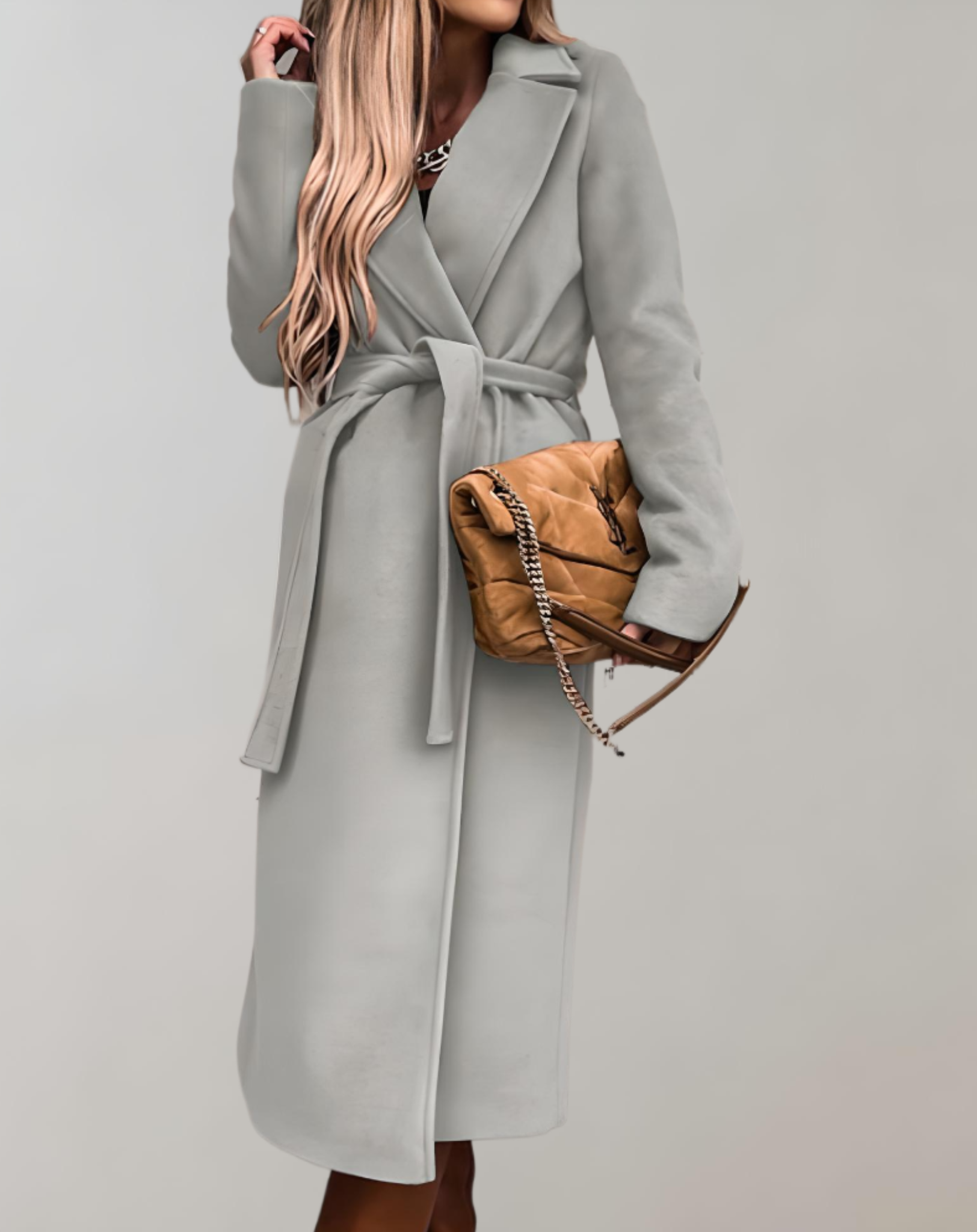Women's Belted Longline Jacket — View 4