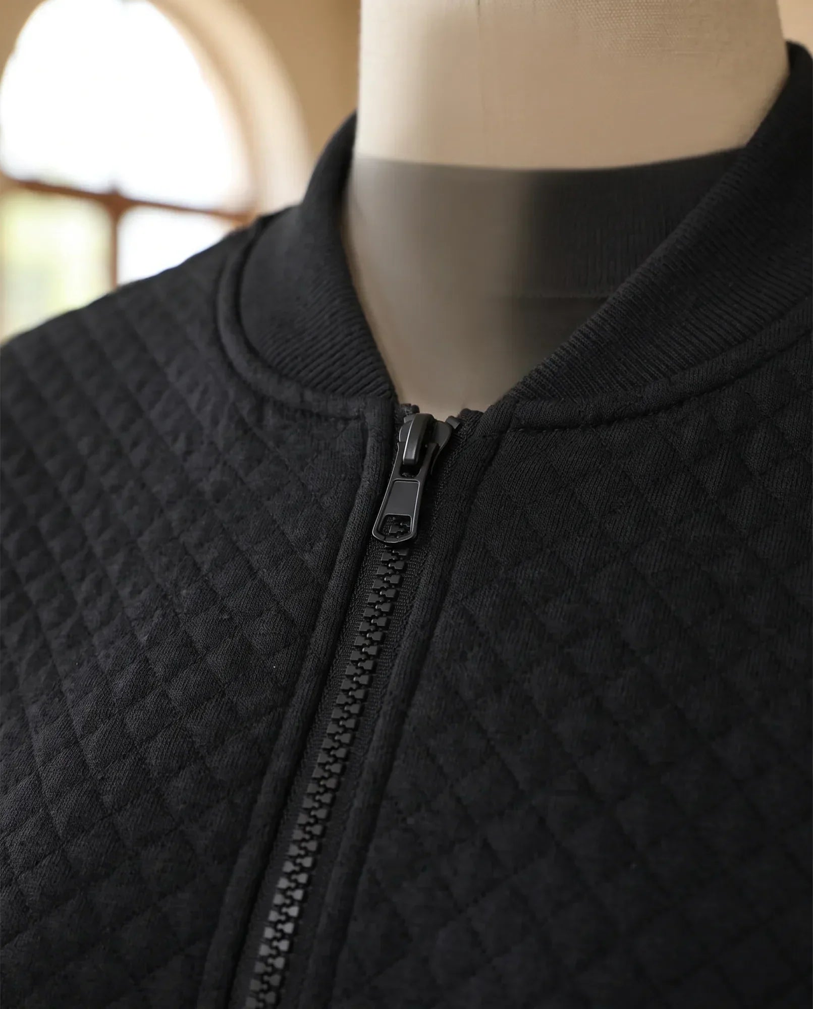 Women's Black Quilted Bomber Jacket | Etta - Juana Fashion