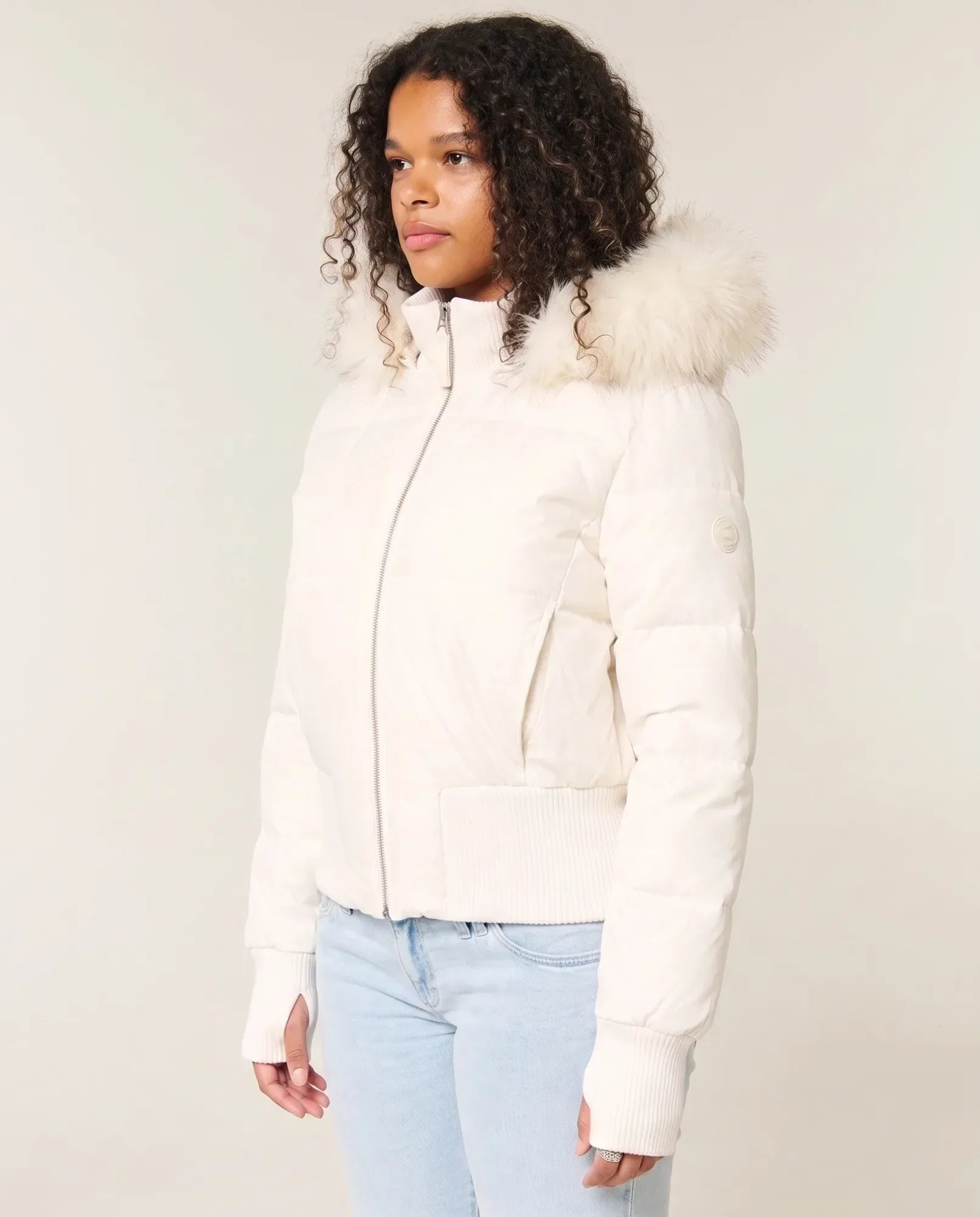 Women's Cropped Hooded Quilted Jacket | Blythe in Black - Juana Fashion
