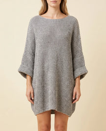 Women's Oversized Poncho Sweater | Eloise in Beige - Juana Fashion