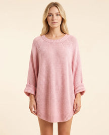 Women's Oversized Poncho Sweater | Eloise in Beige - Juana Fashion