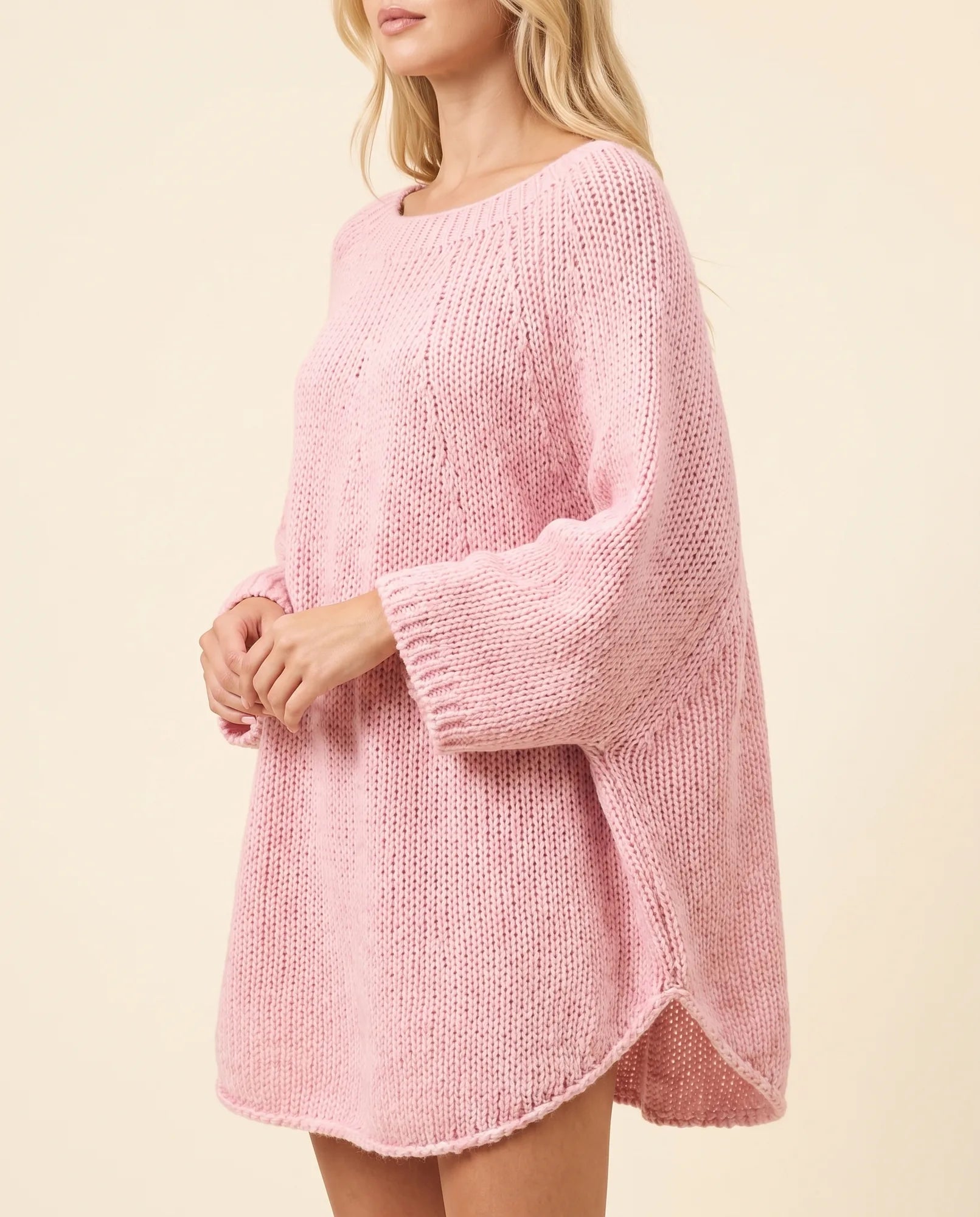 Women's Oversized Poncho Sweater | Eloise in Gray - Juana Fashion