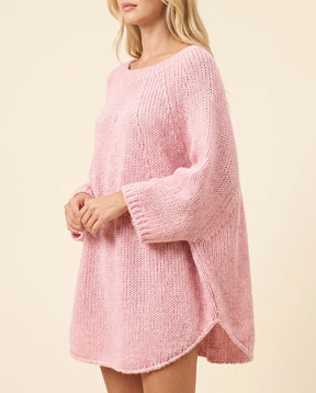 Women's Oversized Poncho Sweater | Eloise in Gray - Juana Fashion