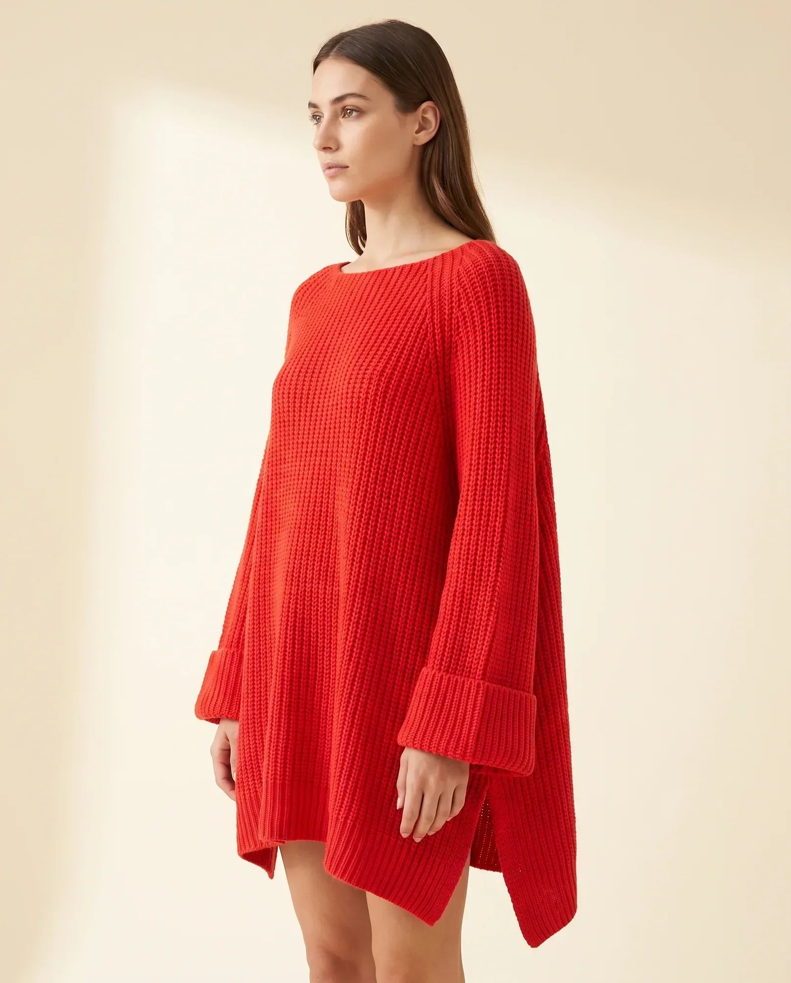 Women's Oversized Poncho Sweater | Eloise in Gray - Juana Fashion