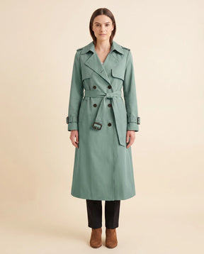 Women's Long Belted Double-Breasted Trench Coat | Nell in Beige - Juana Fashion