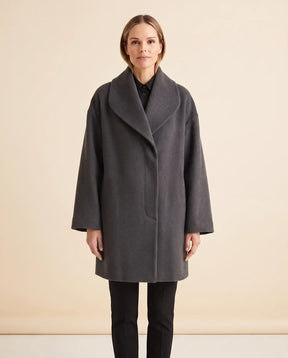 Women's Shawl-Collar Wrap Coat | Opal in Khaki - Juana Fashion