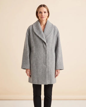Women's Shawl-Collar Wrap Coat | Opal in Khaki - Juana Fashion