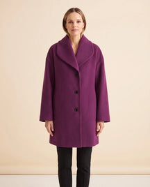 Women's Shawl-Collar Wrap Coat | Opal in Khaki - Juana Fashion