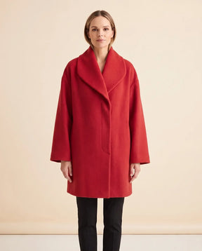 Women's Shawl-Collar Wrap Coat | Opal in Khaki - Juana Fashion