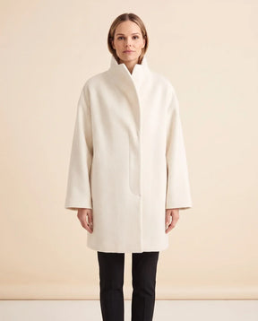 Women's Shawl-Collar Wrap Coat | Opal in Khaki - Juana Fashion