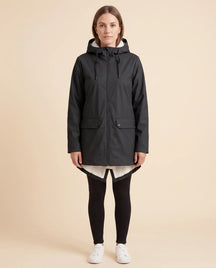 Women's Lined Hooded Zip-Up Winter Coat | Pearl in Gray - Juana Fashion