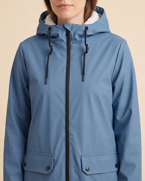 Women's Lined Hooded Zip-Up Winter Coat | Pearl in Black - Juana Fashion