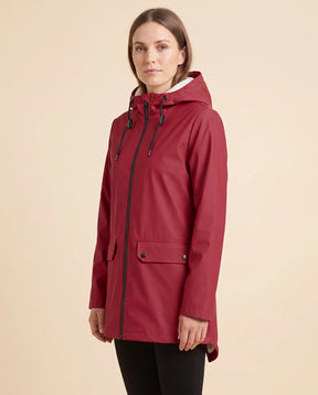 Women's Lined Hooded Zip-Up Winter Coat | Pearl in Black - Juana Fashion