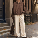 Women's Oversized Faux Suede Shirt Jacket | Ashcroft - Juana Fashion