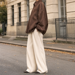 Women's Oversized Faux Suede Shirt Jacket | Ashcroft - Juana Fashion