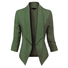 Women's Open-Front Blazer | Susanne in Red - Juana Fashion