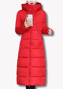 Women's Hooded Longline Coat — View 2