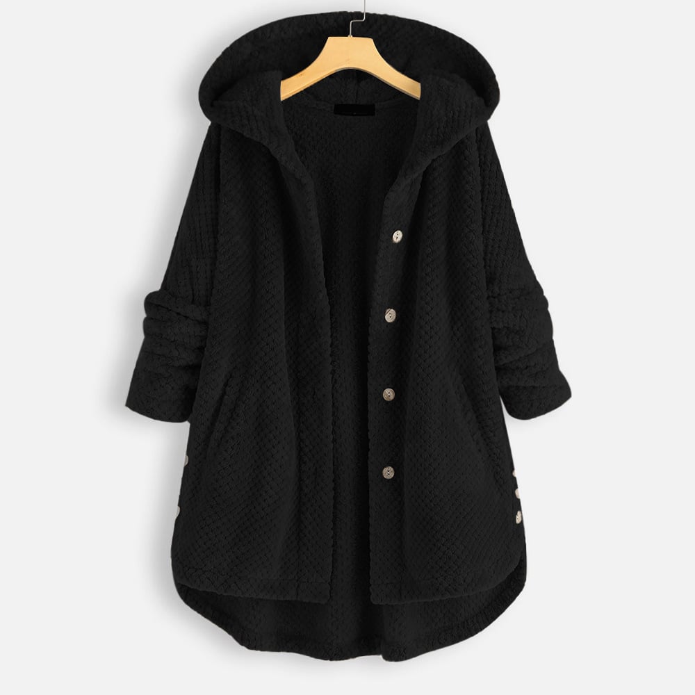 Women's Hooded Reversible Fleece Jacket — View 6