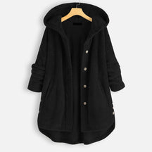 Women's Hooded Reversible Fleece Jacket — View 6