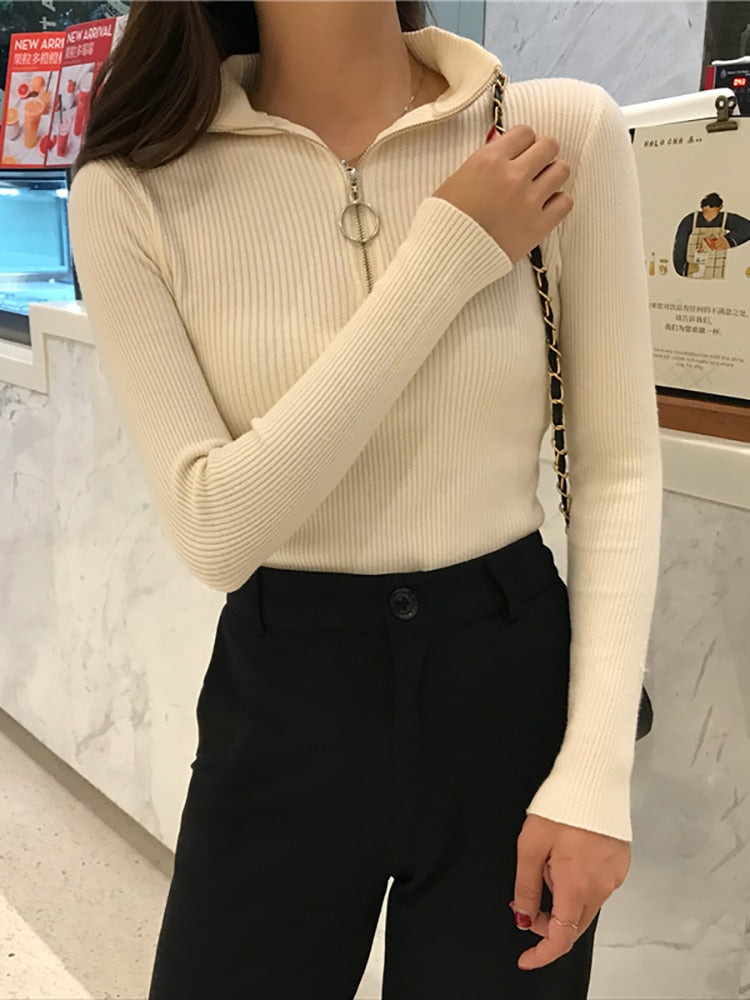 Women's Turtleneck Sweater — View 8