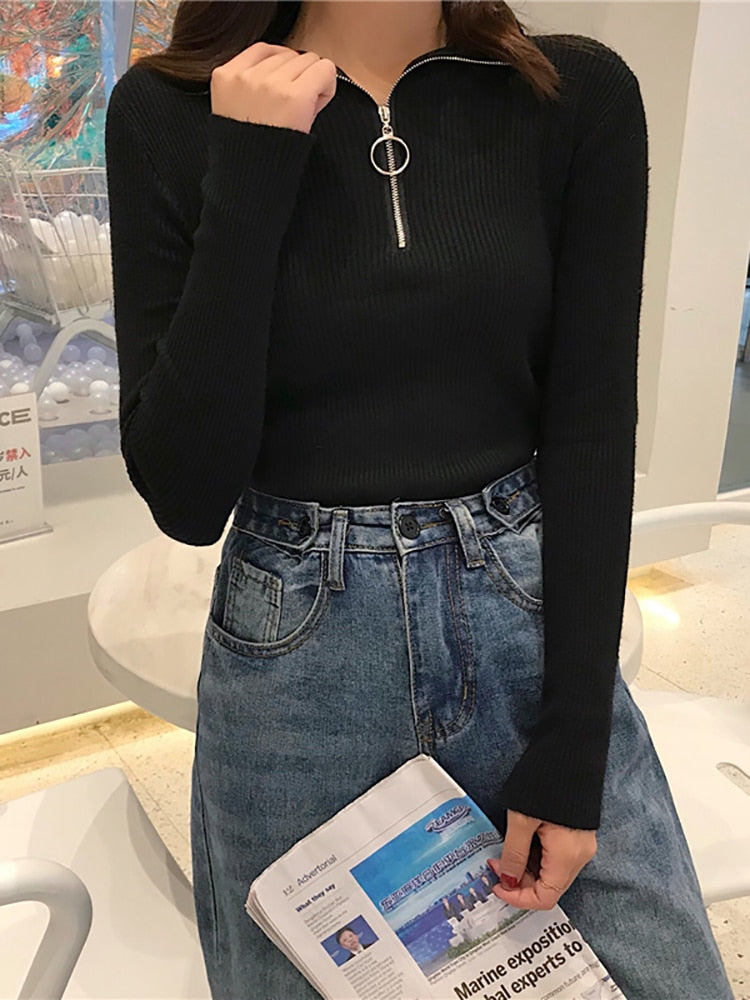Women's Turtleneck Sweater — View 1