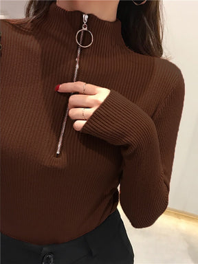 Women's Turtleneck Sweater — View 2