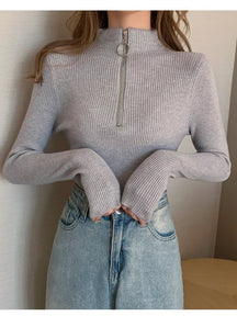 Women's Turtleneck Sweater — View 10