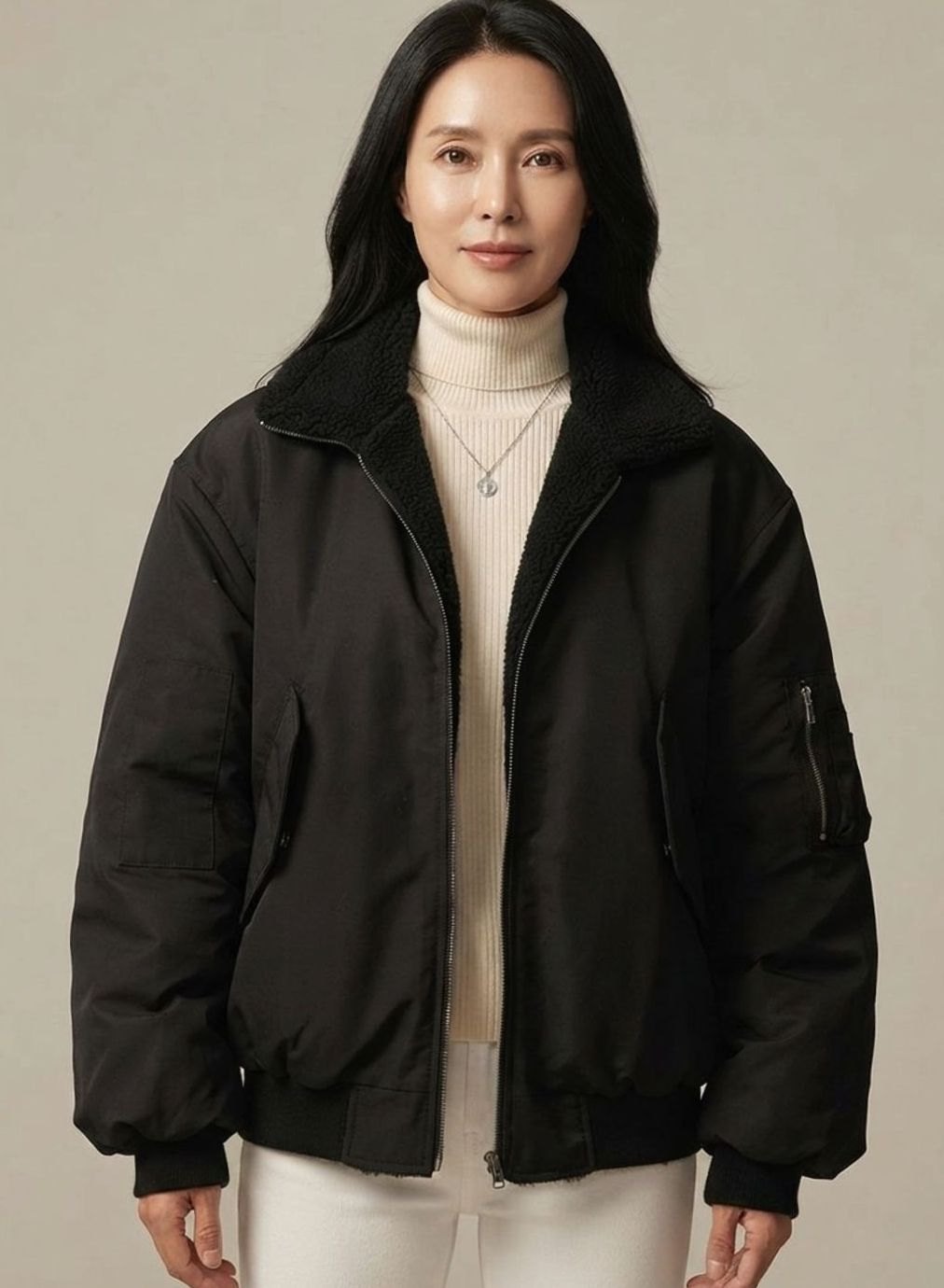 Women's Reversible Lined Bomber Jacket | Greta - Juana Fashion