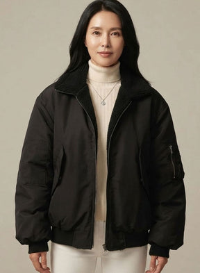 Women's Reversible Lined Bomber Jacket | Greta - Juana Fashion