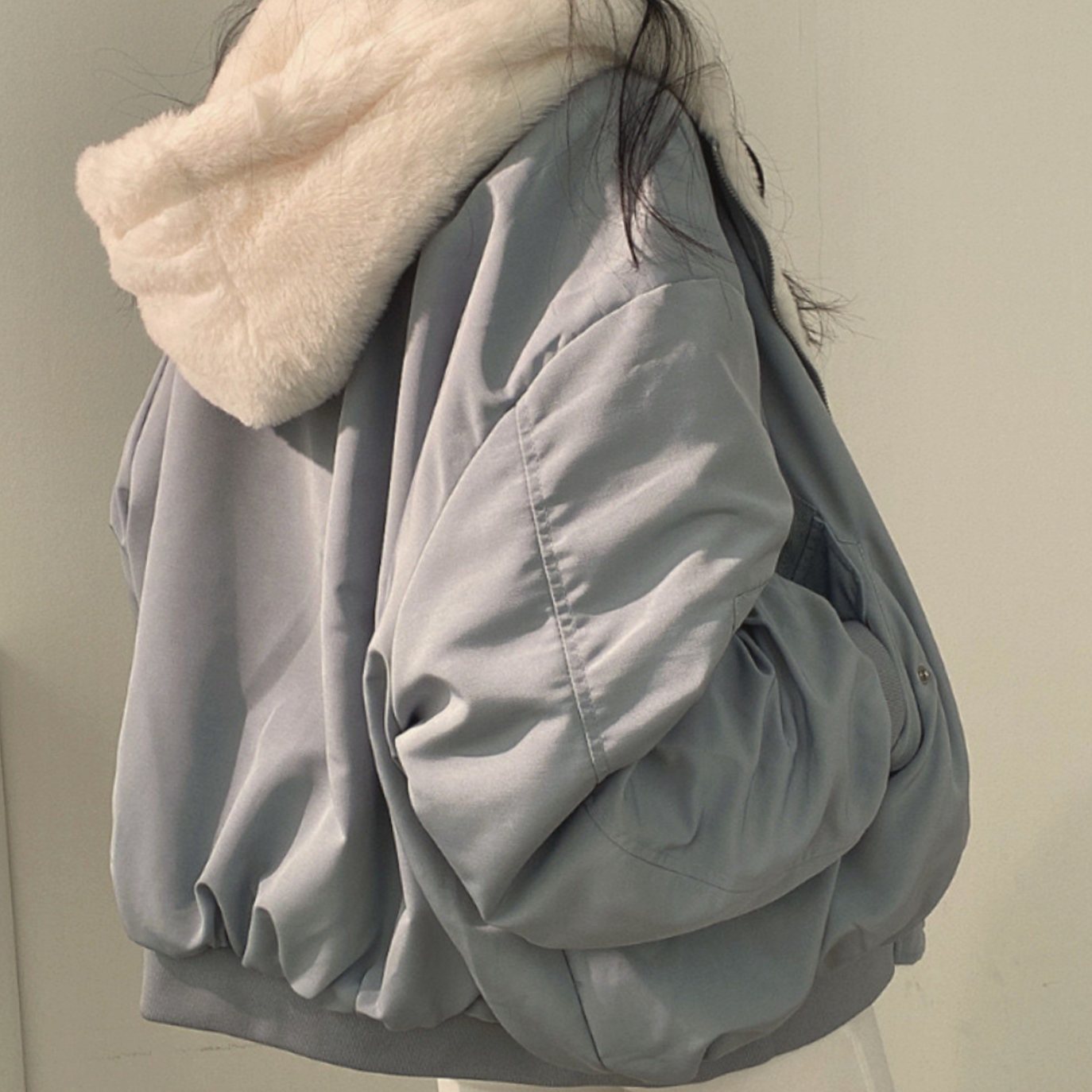 Women's Reversible Lined Bomber Jacket | Greta in Black - Juana Fashion