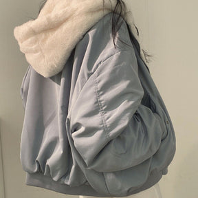 Women's Reversible Lined Bomber Jacket | Greta in Black - Juana Fashion