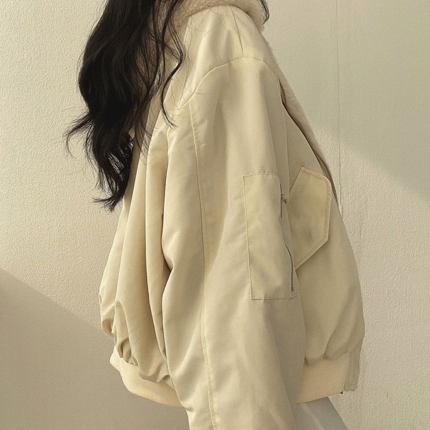 Women's Reversible Lined Bomber Jacket | Greta in Black - Juana Fashion