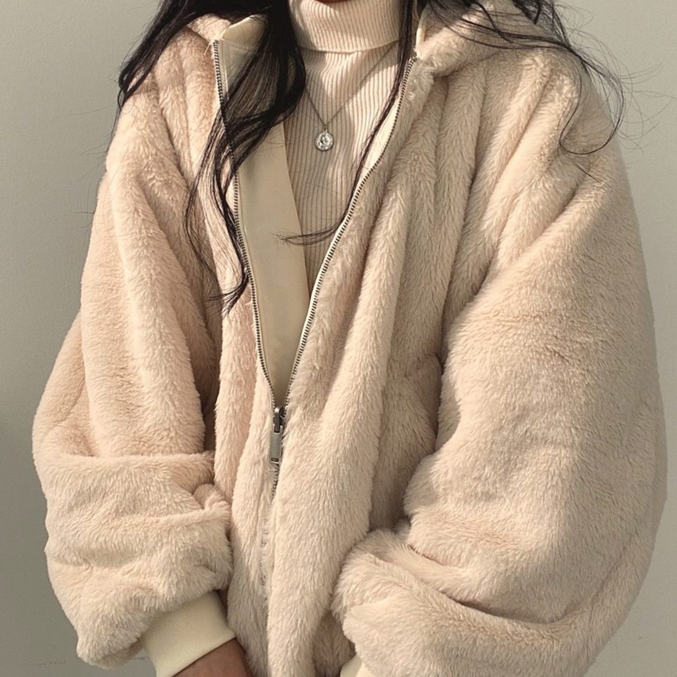 Women's Reversible Lined Bomber Jacket | Greta in Beige - Juana Fashion
