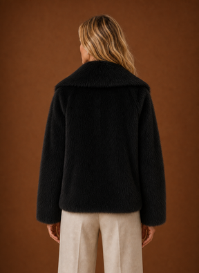 Women's Faux Fur Winter Coat | Mirella in White - Juana Fashion