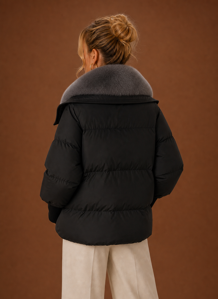 Women's Winter Parka | Valentina in Brown - Juana Fashion