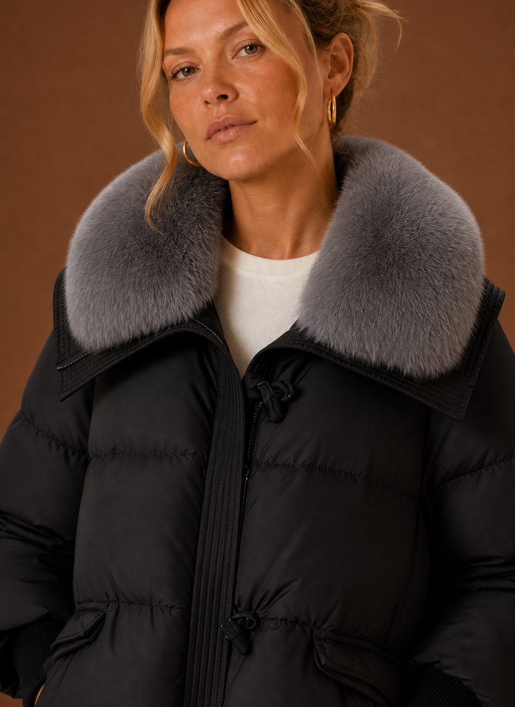Women's Winter Parka | Valentina in Brown - Juana Fashion