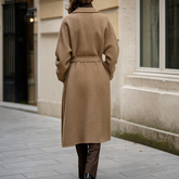 Women's Long Wool-Blend Coat | Bramford - Juana Fashion