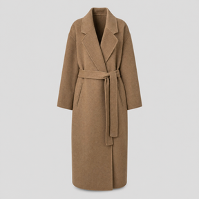 Women's Long Wool-Blend Coat | Bramford - Juana Fashion