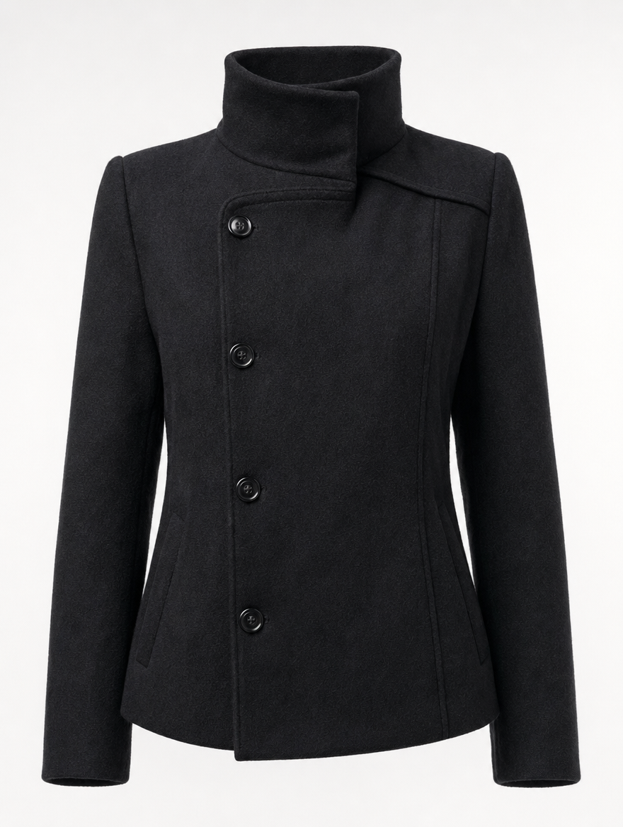 Women's High-Collar Coat | Bramhall - Juana Fashion