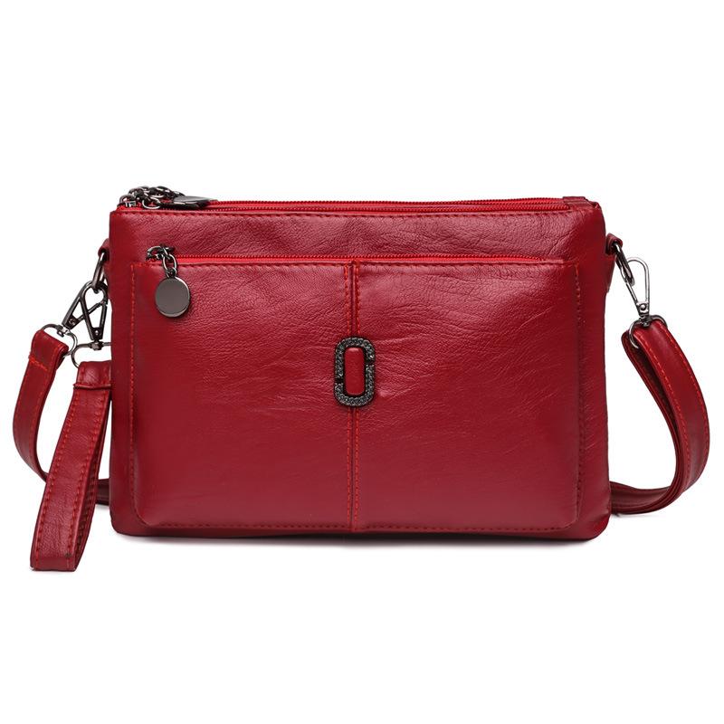 Women's Faux Leather Multi Pocket Crossbody Bag by Juana Fashion