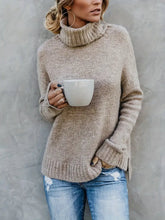 Women's Long Sleeve Turtleneck Sweater — View 1