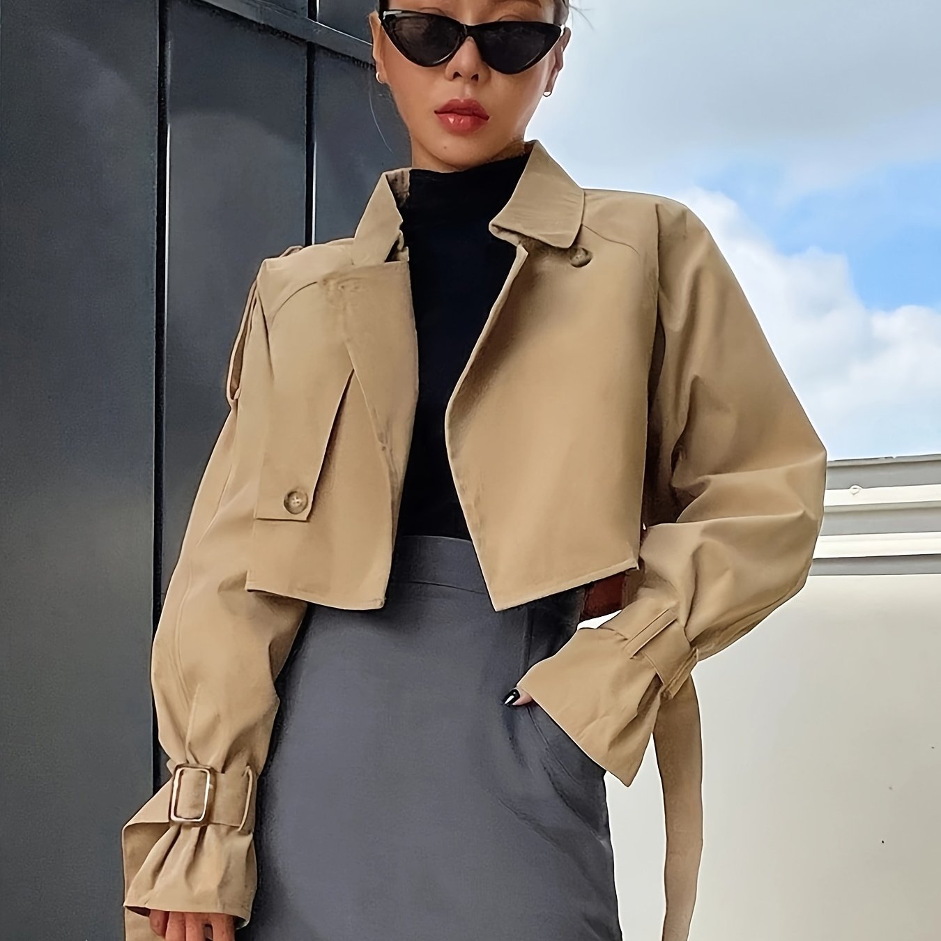 Women's Short Trench Coat | Irina - Juana Fashion