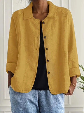 Women's Lightweight Button-Front Jacket | Hanna in Pink - Juana Fashion