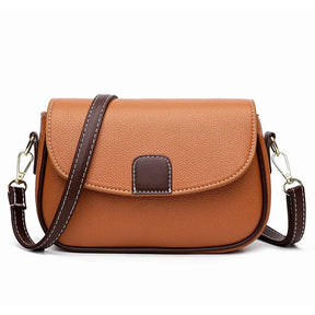 Women's Pebbled Faux Leather Crossbody Bag in Brown by Juana Fashion
