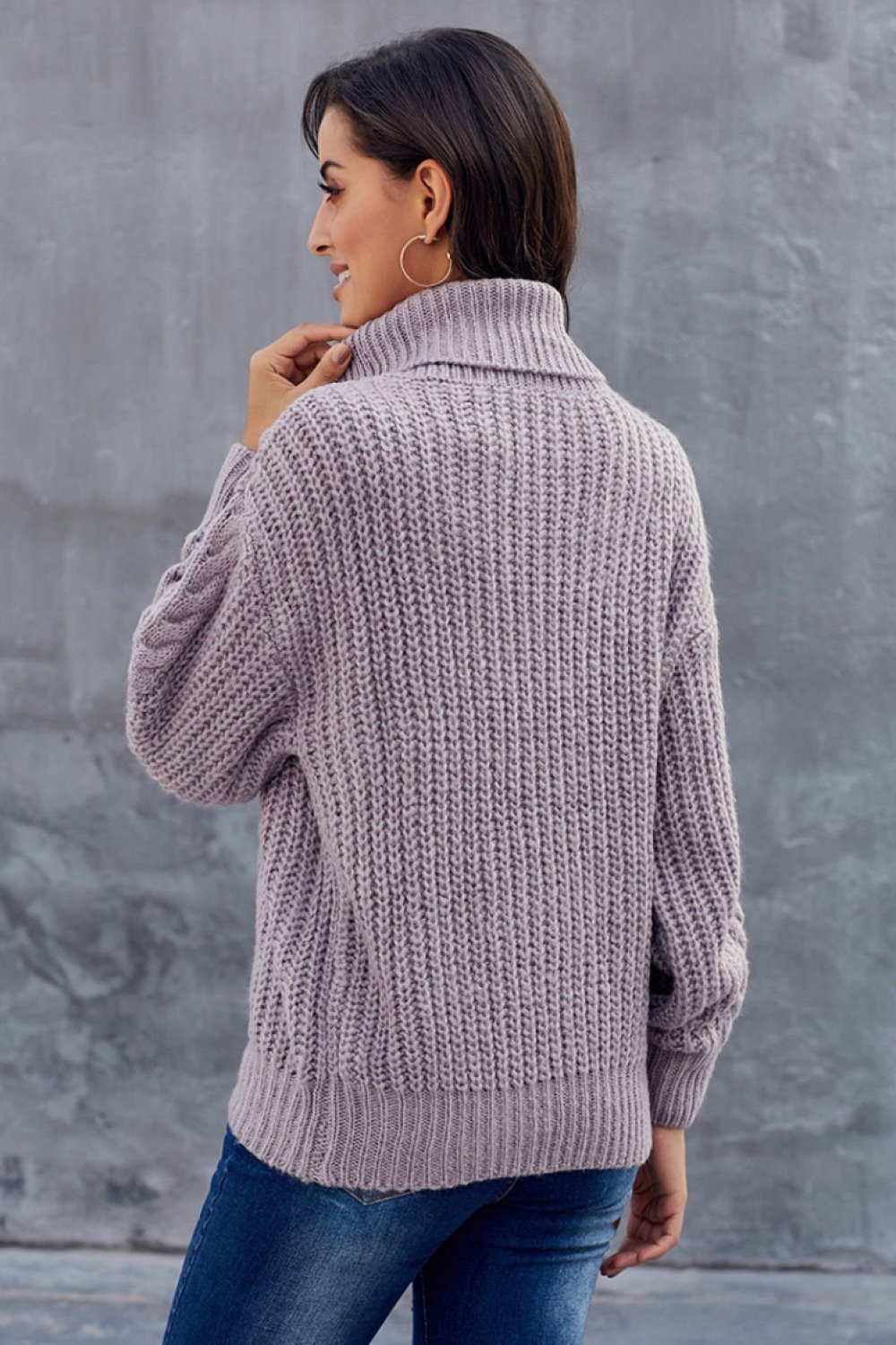 Women's Turtleneck Sweater — View 12