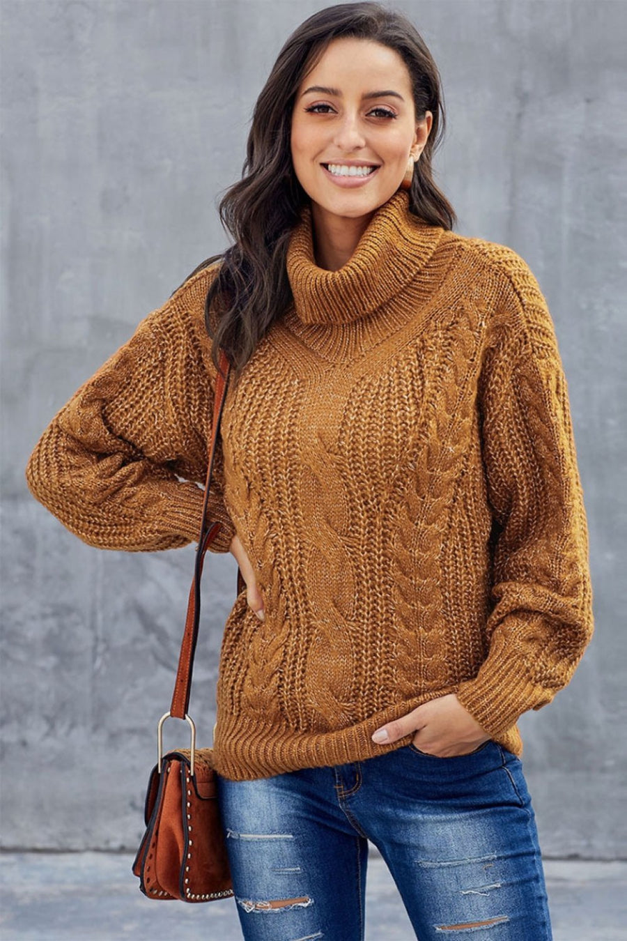 Women's Turtleneck Sweater — View 1