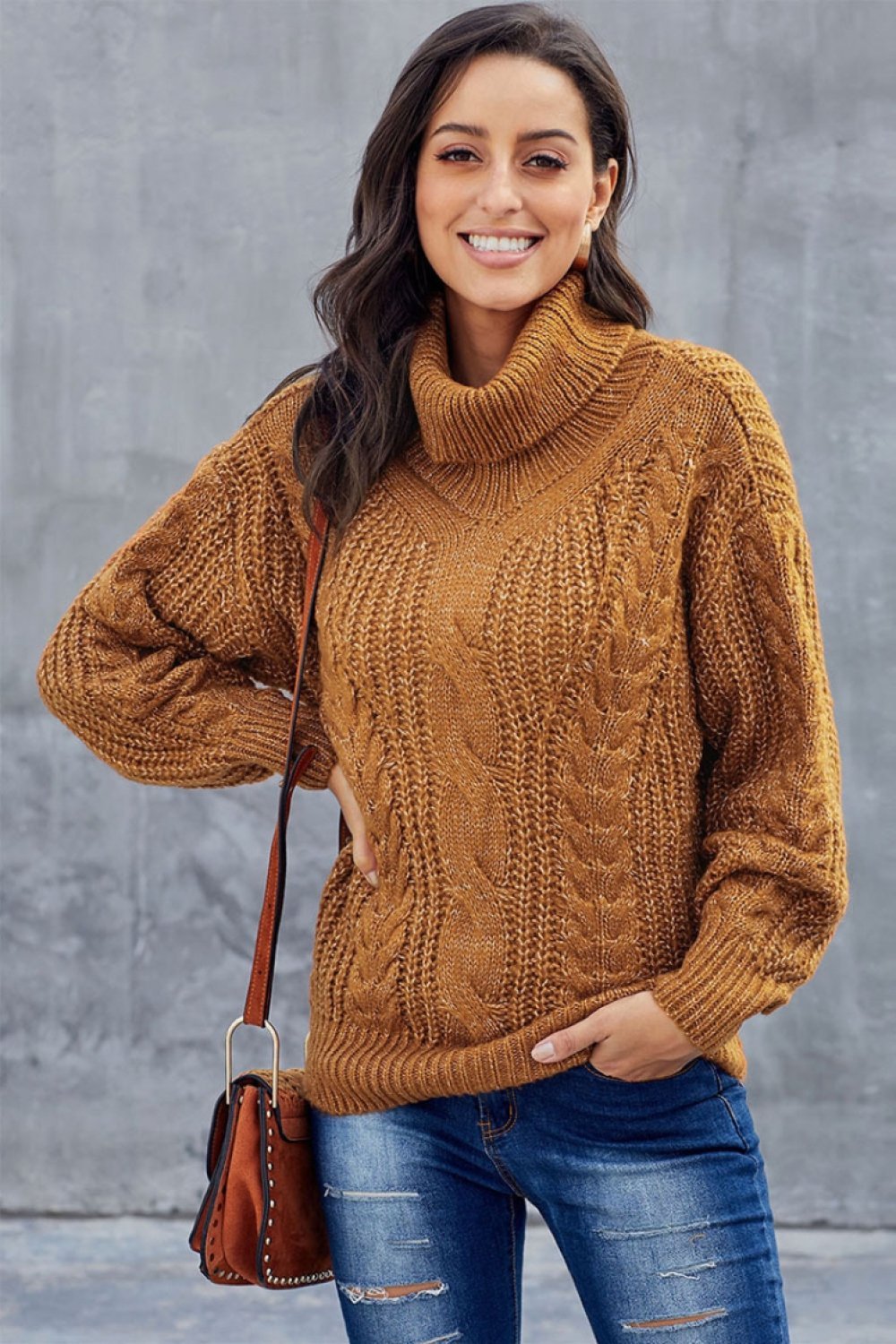 Women's Turtleneck Sweater — View 1