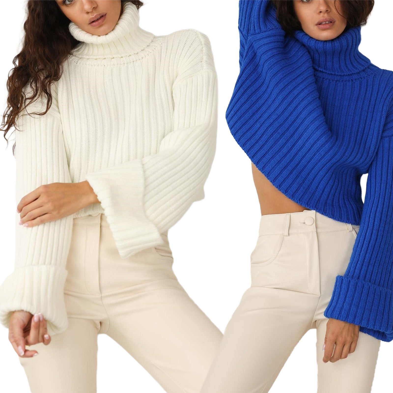 Women's Turtleneck Sweater — View 4