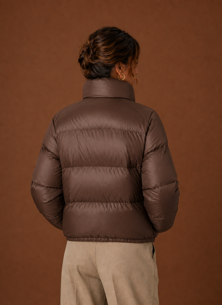 Women's Quilted Winter Jacket | Rosalia in Black - Juana Fashion